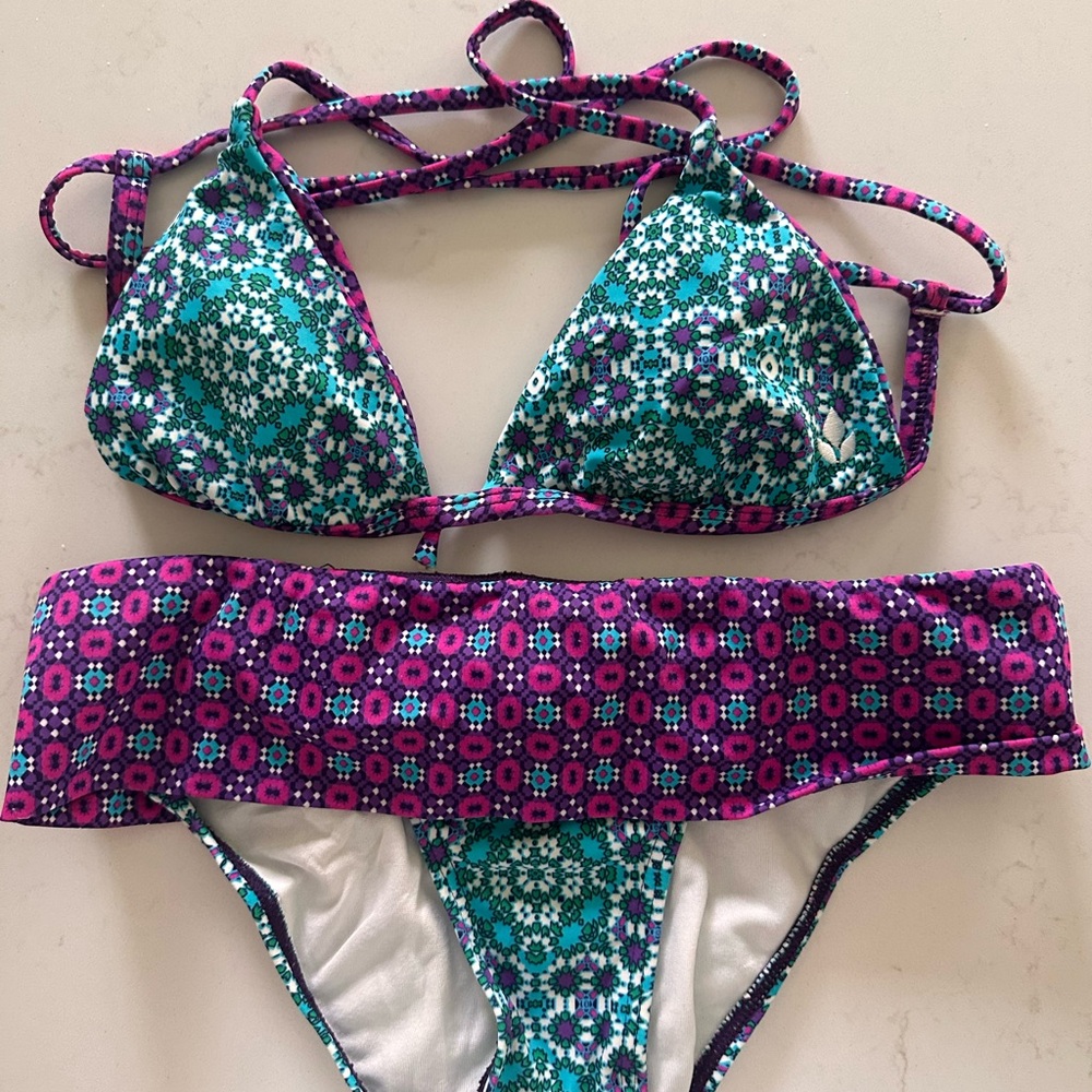 Reef Purple and Teal Patterned Bikini